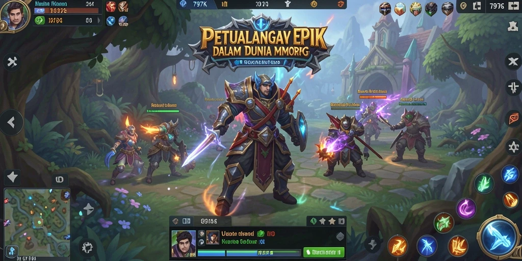 Gameplay MMORPG yang menarik dan penuh aksi di 797K.