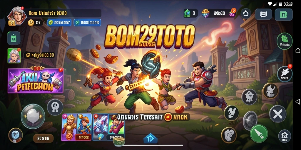 Tampilan antarmuka pengguna BOM29TOTO yang modern dan menarik.