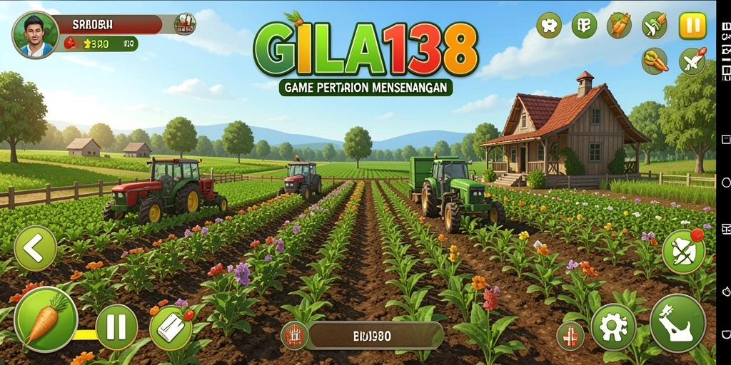 Tangkapan layar utama GILA138 menampilkan gameplay yang seru dalam bertani.