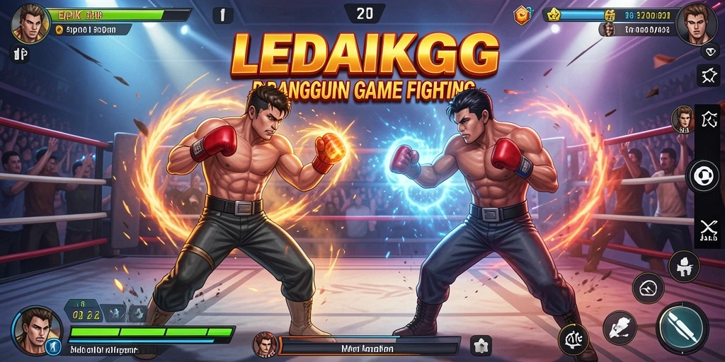 Screenshot LEDAKGG menampilkan aksi pertarungan yang intens dan mendebarkan.