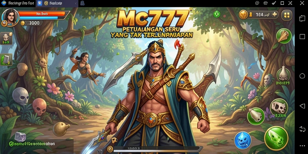 Tangkapan layar gameplay <strong>MC777</strong> menampilkan petualangan seru dan lingkungan yang menakjubkan.