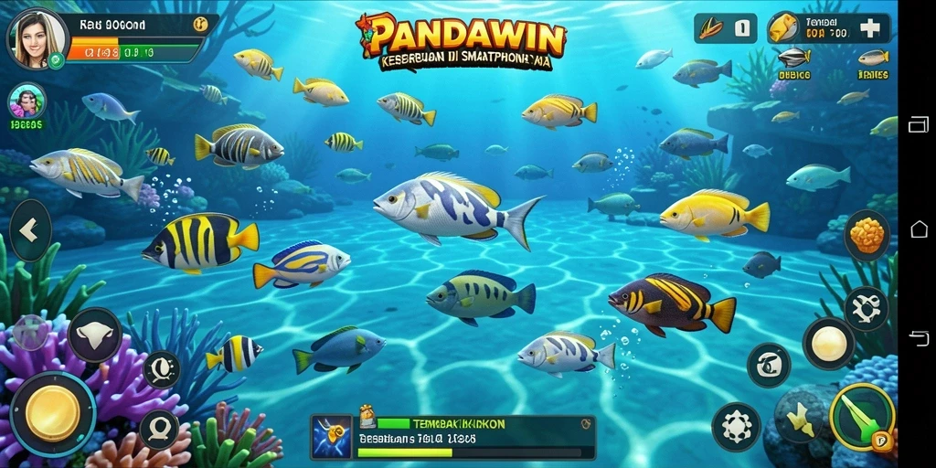 Tampilan gameplay menarik dari PANDAWIN yang penuh aksi Tembak Ikan.