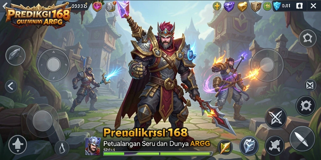 Tampilan gameplay seru PREDIKSI168 dalam aksi ARPG.