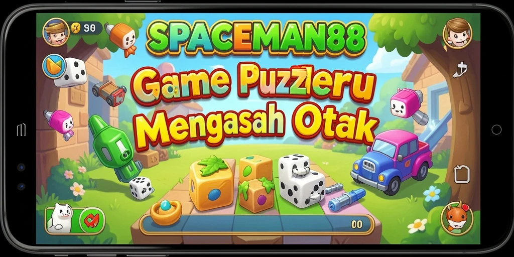 Screenshot gameplay SPACEMAN88 yang menunjukkan tantangan puzzle.