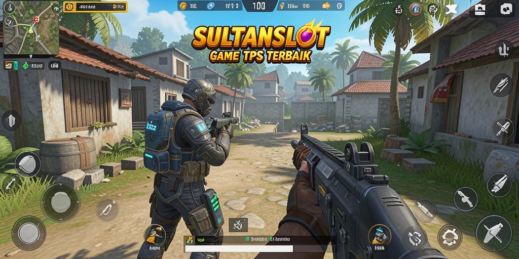 Tampilan gameplay SULTANSLOT yang mendebarkan dalam mode TPS.