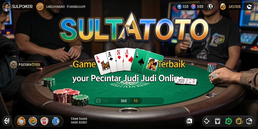 Screenshot gameplay SULTANTOTO menampilkan aksi poker yang seru dan antarmuka yang menarik.
