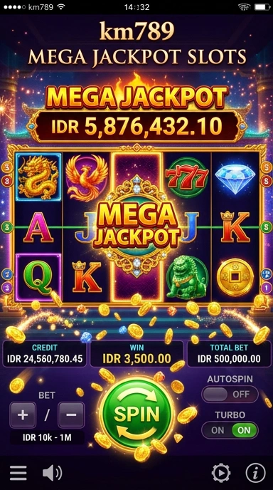 Tampilan antarmuka pengguna km789 yang sederhana dan intuitif.